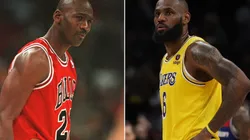 Michael Jordan and LeBron James