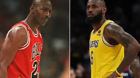 Michael Jordan and LeBron James
