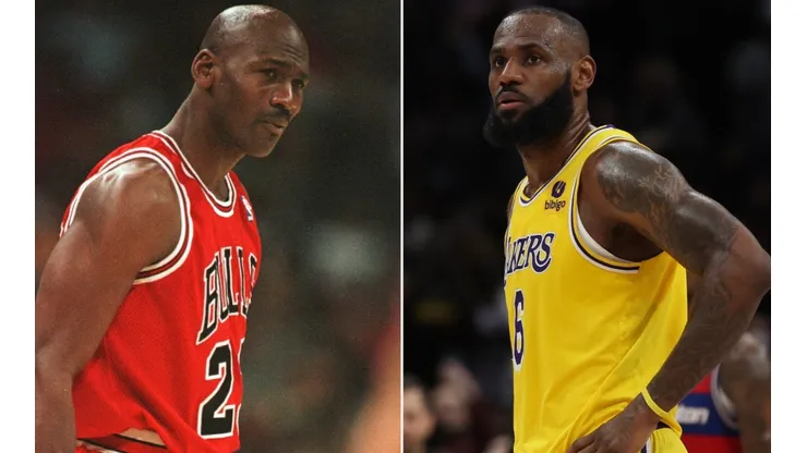 Michael Jordan and LeBron James
