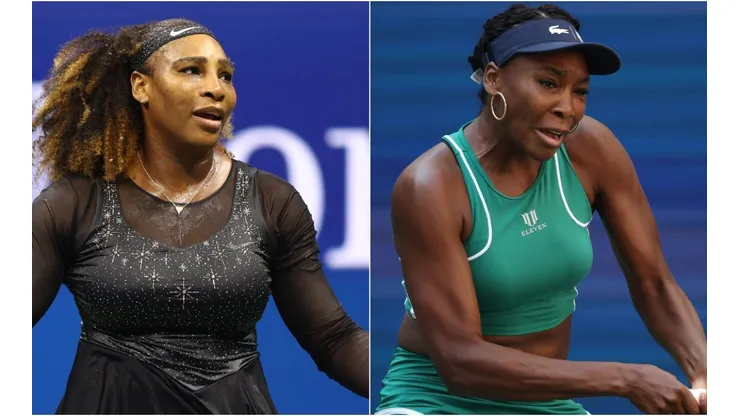 Serena Williams and Venus Williams of the USA