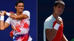 Federico Coria (left) and Carlos Alcaraz