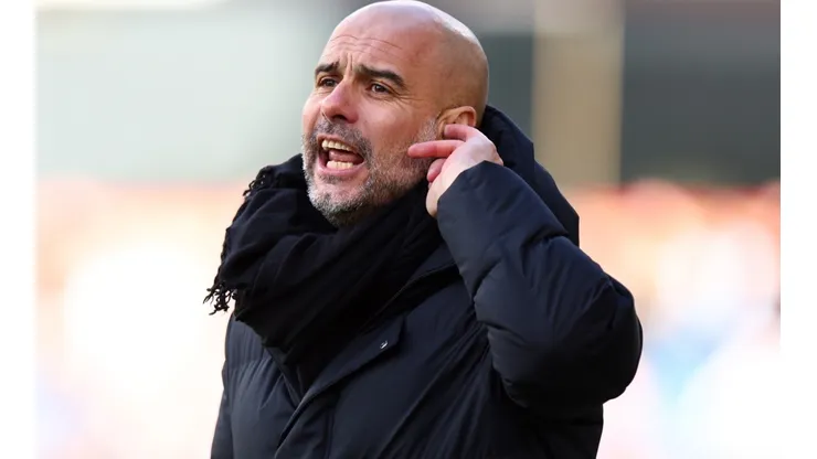 Manager Guardiola of Manchester City