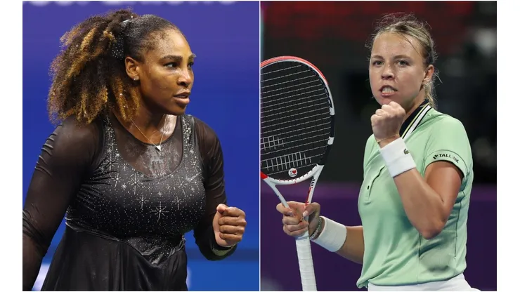 Serena Williams (left) and Anett Kontaveit