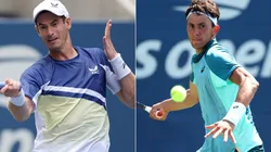 Andy Murray (left) and Emilio Nava