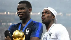 Paul and Mathias Pogba together after the 2018 FIFA World Cup final.