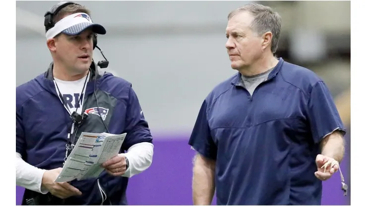 Josh McDaniels and Bill Belichick