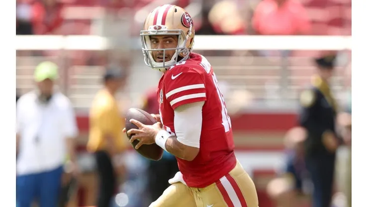The 49ers chose Trey Lance as QB1 over Jimmy Garoppolo.