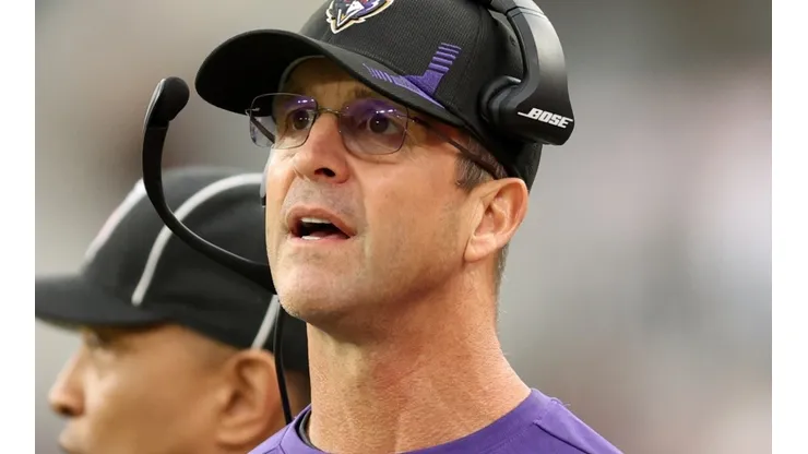 Head coach Harbaugh of Ravens