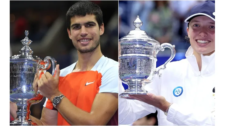Carlos Alcaraz of Spain and Iga Swiatek of Poland as the 2022 US Open Winners for Men's and Women's Singles