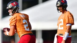 Kyle Trask and Tom Brady in 2021