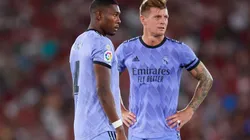 David Alaba and Toni Kroos of Real Madrid