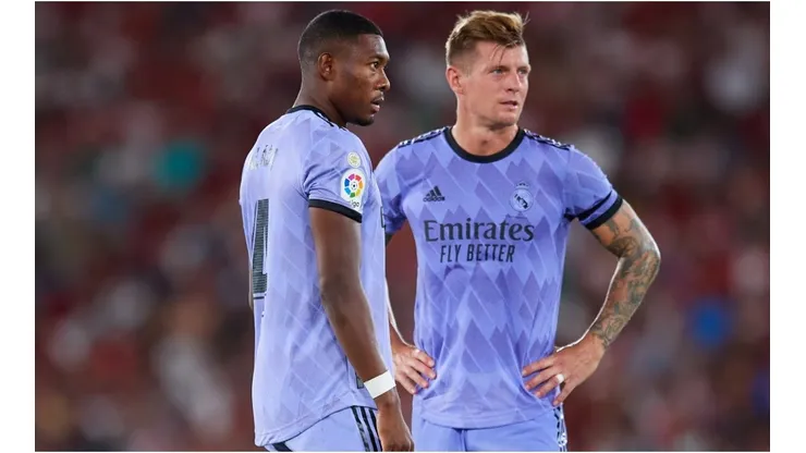 David Alaba and Toni Kroos of Real Madrid