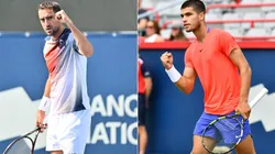 Marin Cilic (left) and Carlos Alcaraz