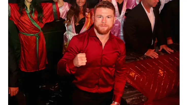 Canelo Alvarez in one of his past after parties