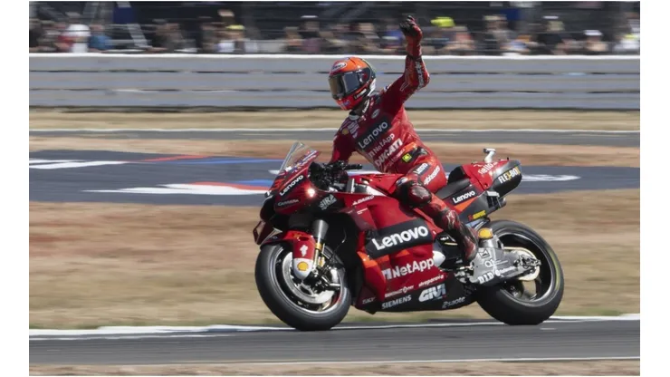 Francesco Bagnaia, winner of the British Grand Prix