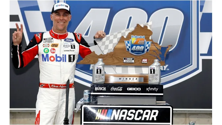 Kevin Harvick, after winning the Federated Auto Parts 400