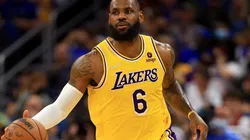LeBron James of the Los Angeles Lakers