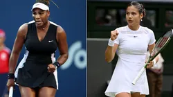 Serena Williams (left) and Emma Raducanu