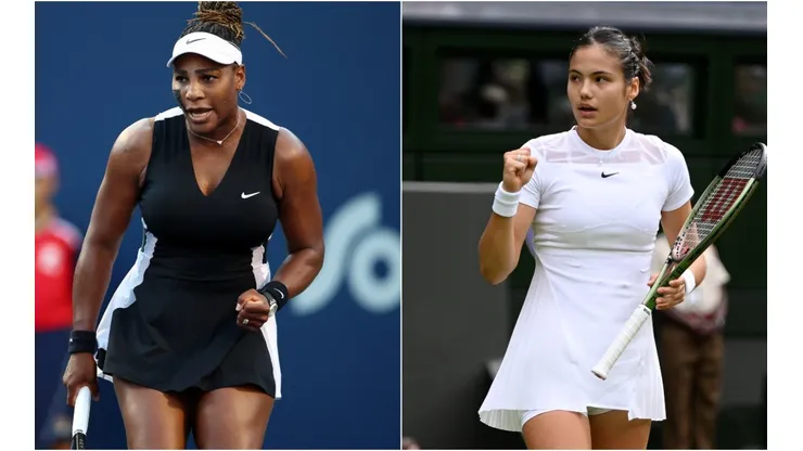 Serena Williams (left) and Emma Raducanu