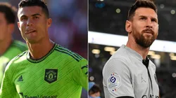 Cristiano Ronaldo of Manchester United and Lionel Messi of PSG