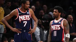 Kevin Durant (left) and Kyrie Irving.