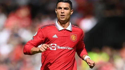 Cristiano Ronaldo in action during Man Utd's loss to Brighton.