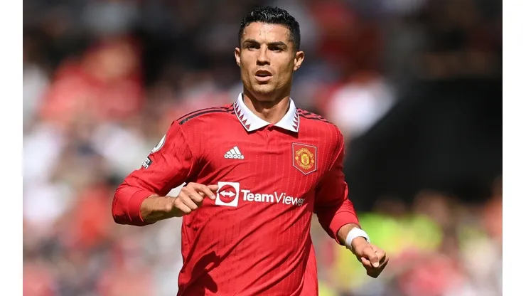 Cristiano Ronaldo in action during Man Utd's loss to Brighton.