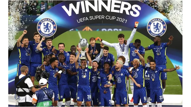Chelsea FC, winners of the UEFA Super Cup 2021