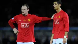 Wayne Rooney (left) and Cristiano Ronaldo when they played together at Man Utd.