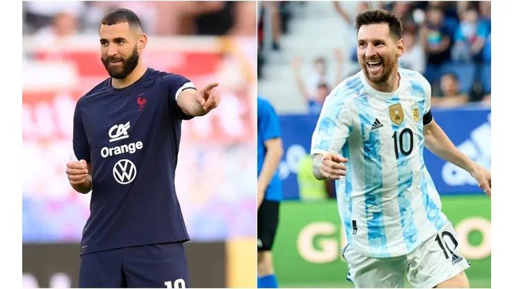 Karim Benzema (left) and Lionel Messi.