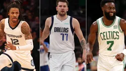 Ja Morant, Luka Doncic and Jaylen Brown