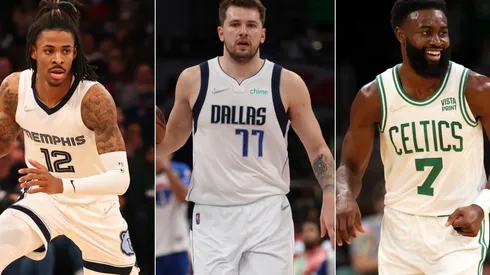Ja Morant, Luka Doncic and Jaylen Brown