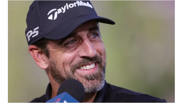Rodgers during a golf game