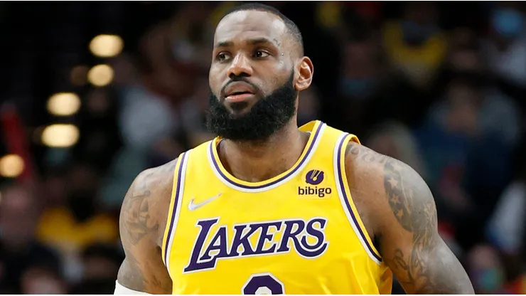 LeBron James of the Los Angeles Lakers
