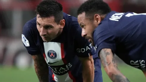 Lionel Messi and Neymar of PSG
