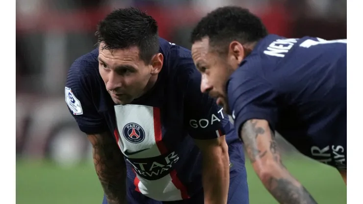 Lionel Messi and Neymar of PSG