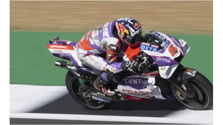 Johann Zarco, poleman in the Monster Energy British Grand Prix
