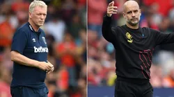David Moyes (left) and Pep Guardiola.
