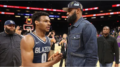 LeBron and Bronny James