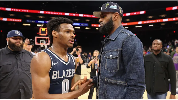 LeBron and Bronny James