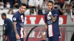 Lionel Messi and Neymar during PSG's 2022 pre-season.