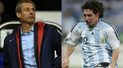 Jurgen Klinsmann has shown huge respect for Lionel messi throughout his whole career.