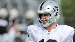Hunter Renfrow during the 2022 training camp with Las Vegas Raiders.