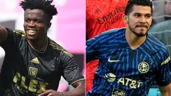 Kwadwo Opoku of Los Angeles FC and Henry Martin of Club America