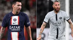 Lionel Messi (left) and Sergio Ramos.