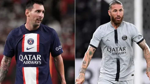 Lionel Messi (left) and Sergio Ramos.