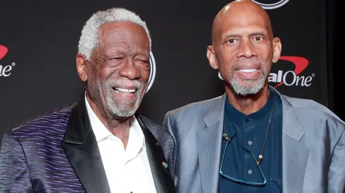 Bill Russell and Kareem Abdul-Jabbar