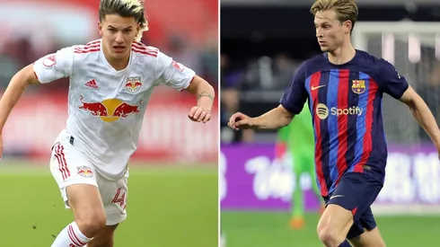 John Tolkin and Frenkie de Jong will clash during New York Red Bulls vs FC Barcelona