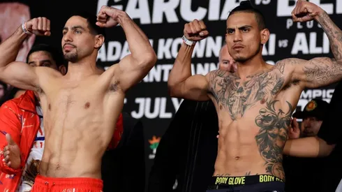 Danny Garcia (left) and Jose Benavidez Jr. (right)