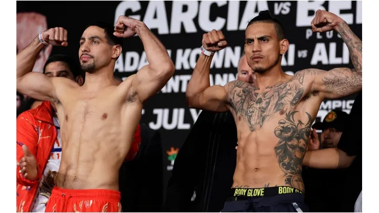 Danny Garcia (left) and Jose Benavidez Jr. (right)